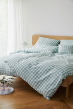 Lade das Bild in den Galerie-Viewer, Mako Perkalbettwäsche mit Blockkaros Quadro