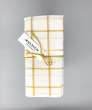 Lade das Bild in den Galerie-Viewer, 2er Set Leinen-Geschirrhandtuch Axlings safran