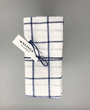 Lade das Bild in den Galerie-Viewer, 2er Set Leinen-Geschirrhandtuch Axlings blau