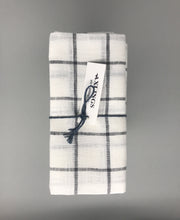 Lade das Bild in den Galerie-Viewer, 2er Set Leinen-Geschirrhandtuch Axlings dunkelgrau