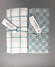 Lade das Bild in den Galerie-Viewer, 2er Set Leinen-Geschirrhandtuch Axlings aqua