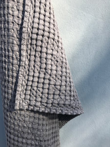 Handtuch Waffelpikee dunkelgrau